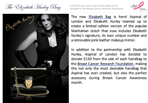 Elizabeth Arden - Breast Cancer
