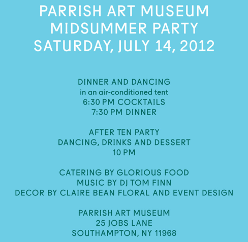 Parrish Art Museum Midsummer Party