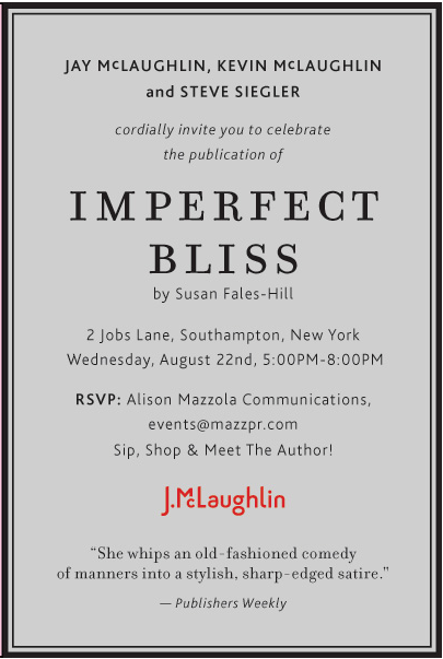 Celebrate the publication of Imperfect Bliss