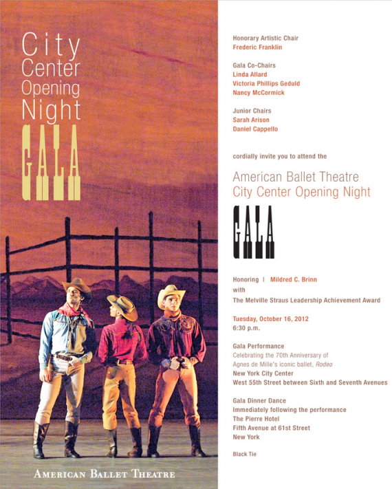 American Ballet Theater City Center Opening Night Gala