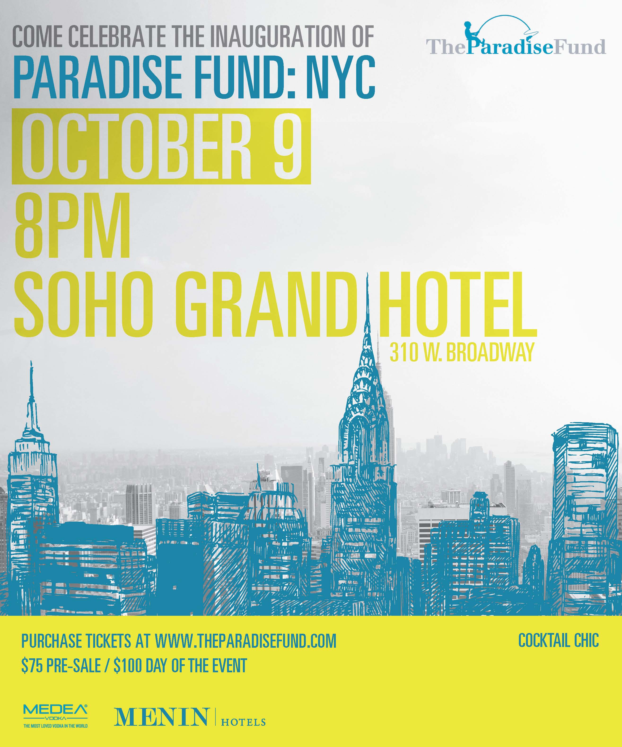 Paradis Fund - NYC Launch Invite 
