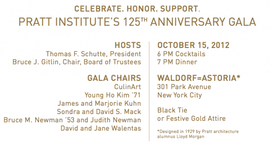 Pratt Institute's 125th Anniversary Gala