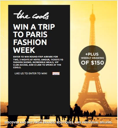 the cools win a trip to paris