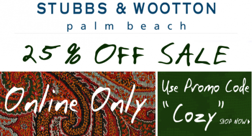 Stubbs & Wootton Cyber Monday Sale