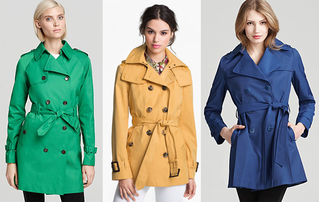 Color Trench Coats