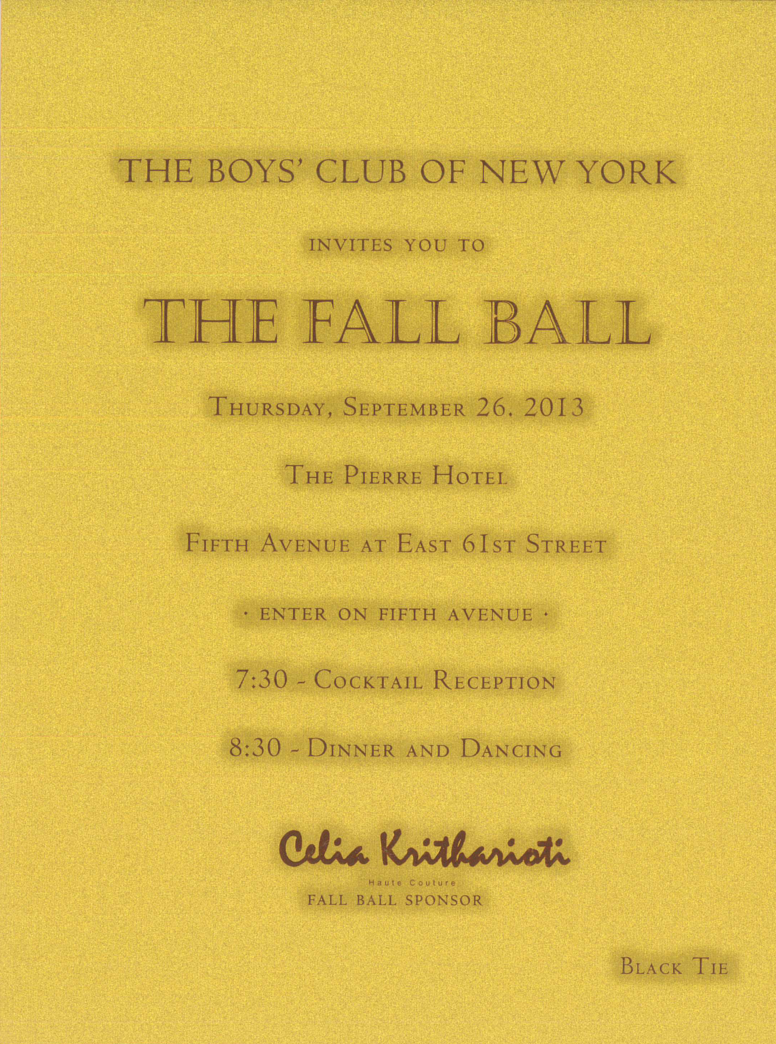 what to wear nybc fall ball 