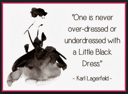 karl lagerfeld little black dress