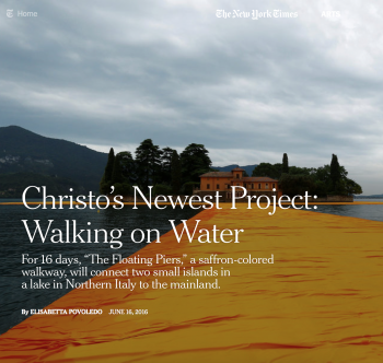 christi's walking on water