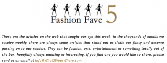 fashion fave five 