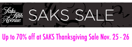 Saks Thanksgiving Sale