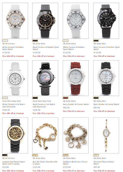 Anne Klein Watches Flash Sale 50%