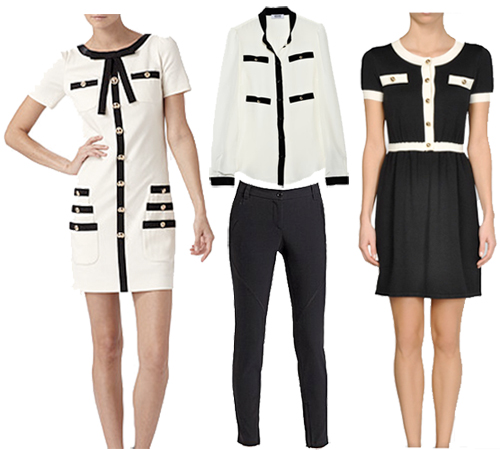 moschino black and white dress