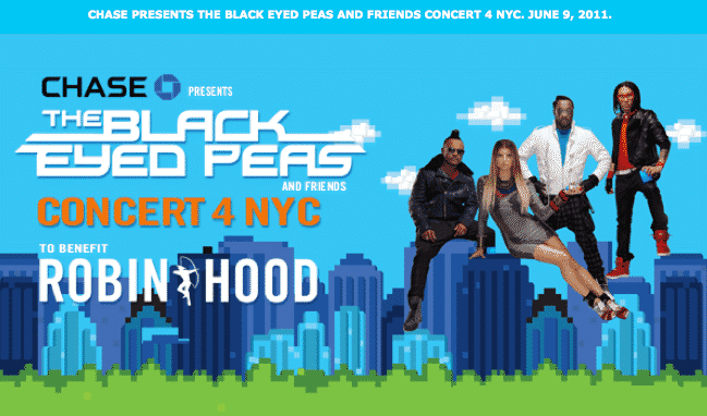 CHASE Presents The Black Eyed Peas Benefiting Robin Hood