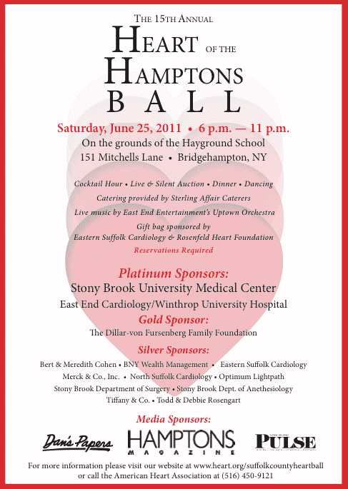 15th Annual Heart of the Hamptons Ball