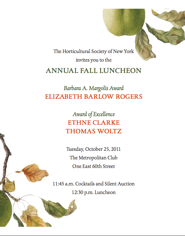 The Horticultural Society Fall Luncheon