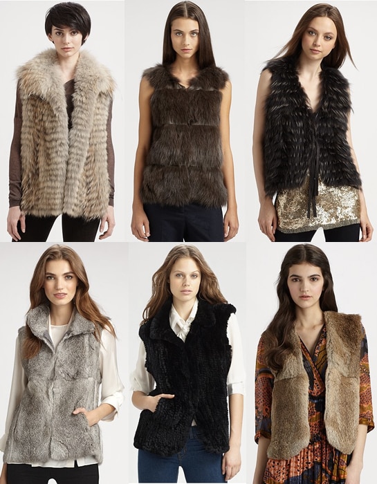 Fur and Faux Vests