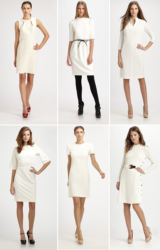 White winter dresses sale