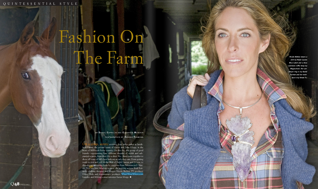 Karen Klopp What To Wear Where ,Quest Magazine's September Fashion Issue Fashion On The farm