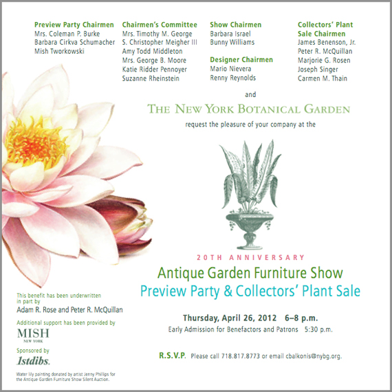 NY Botanical Garden Antique Furniture Show