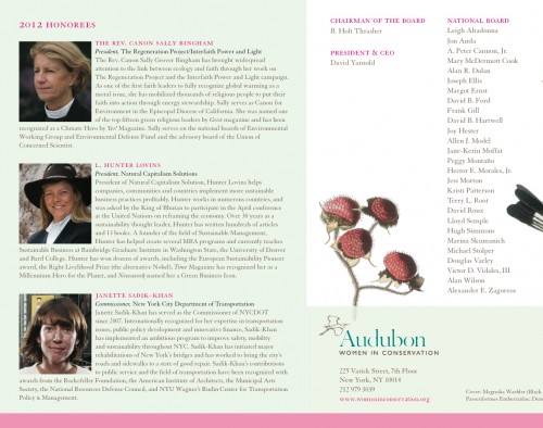 Audubon Women in Conservation Board & Honorees