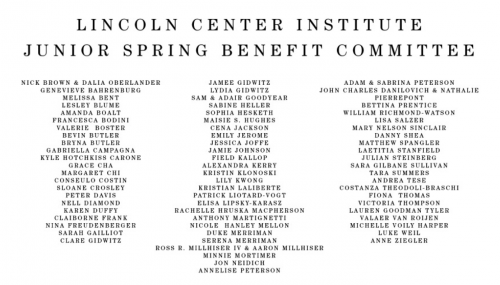 LCI Junior Spring Benefit Committee