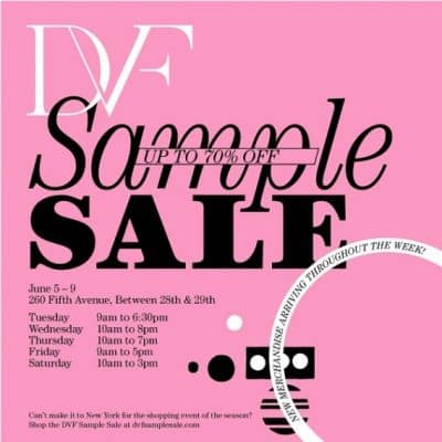 DVF June Sample Sale