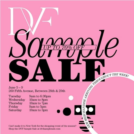 DVF Sample Sale