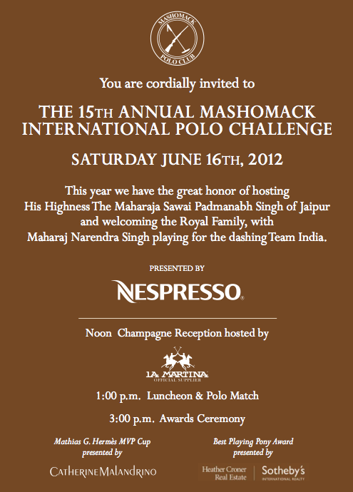15th Annual Mashomack International Polo Challenge