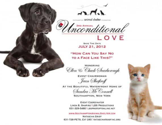 Southampton Animal Shelter Foundation’s 3rd Annual Unconditional Love Benefit