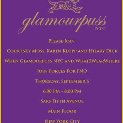FNO Glamourpuss Invitation