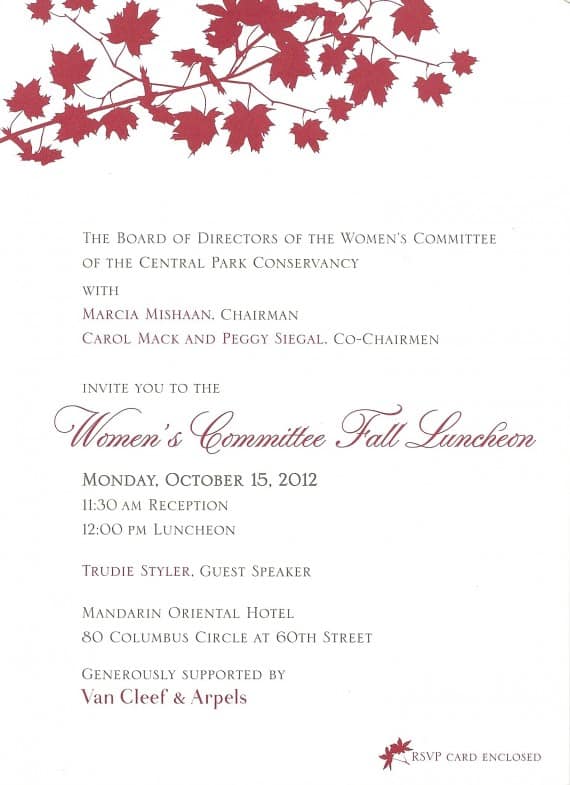 CPC Women’s Committee Fall Luncheon