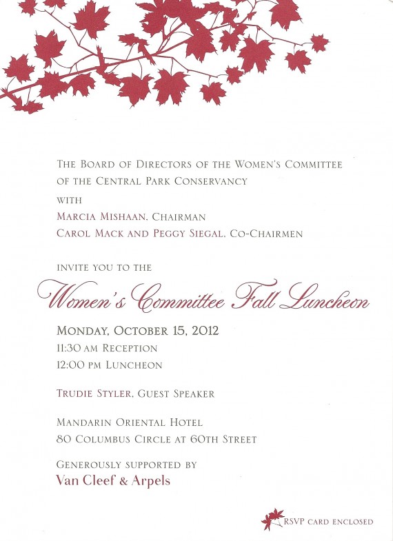 CPC Women's Committee Fall Luncheon 2012