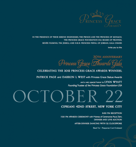 30th Anniversary Princess Grace Awards Gala