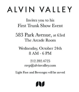 Alvin Valley Trunk Show