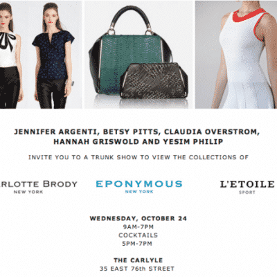 Charlotte Brody Trunk Show with Eponymous and L'Etoile Sport
