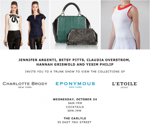 Charlotte Brody Trunk Show with Eponymous and L'Etoile Sport