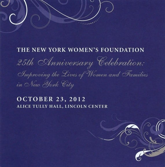 NY Women’s Foundation 25th Anniversary