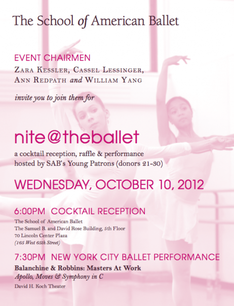 nite@theballet The School of American Ballet