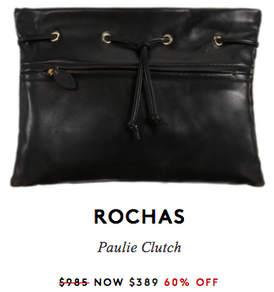 Barneys Warehouse Sale Rochas Clutch