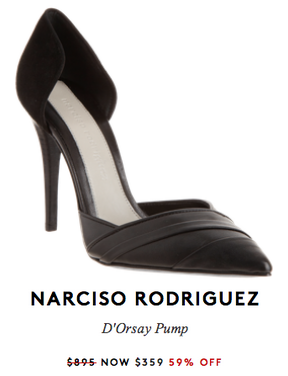 Barneys Warehouse Sale Narciso Rodriguez Pump