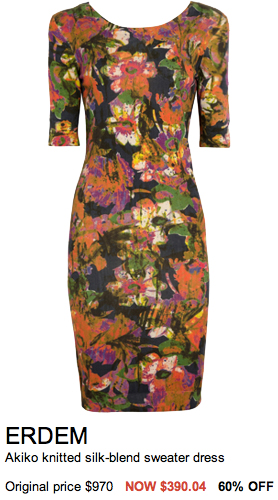 Erdem FLoral Dress Sale