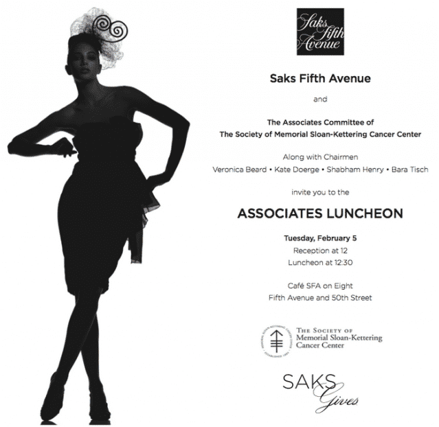 Associates Luncheon with Saks and SMSKCC