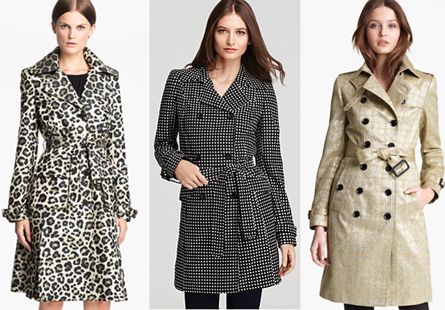 Pattern Trench Coats