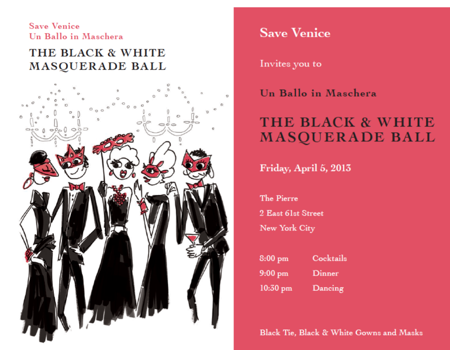 save venice black and white ball 