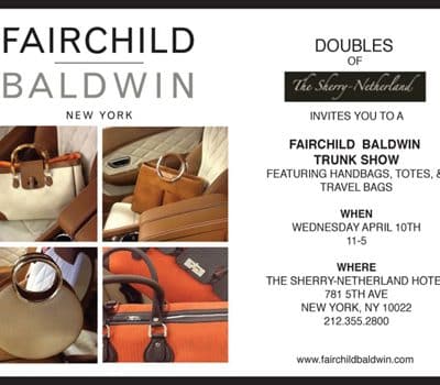 Fairchild Baldwin Trunk Show