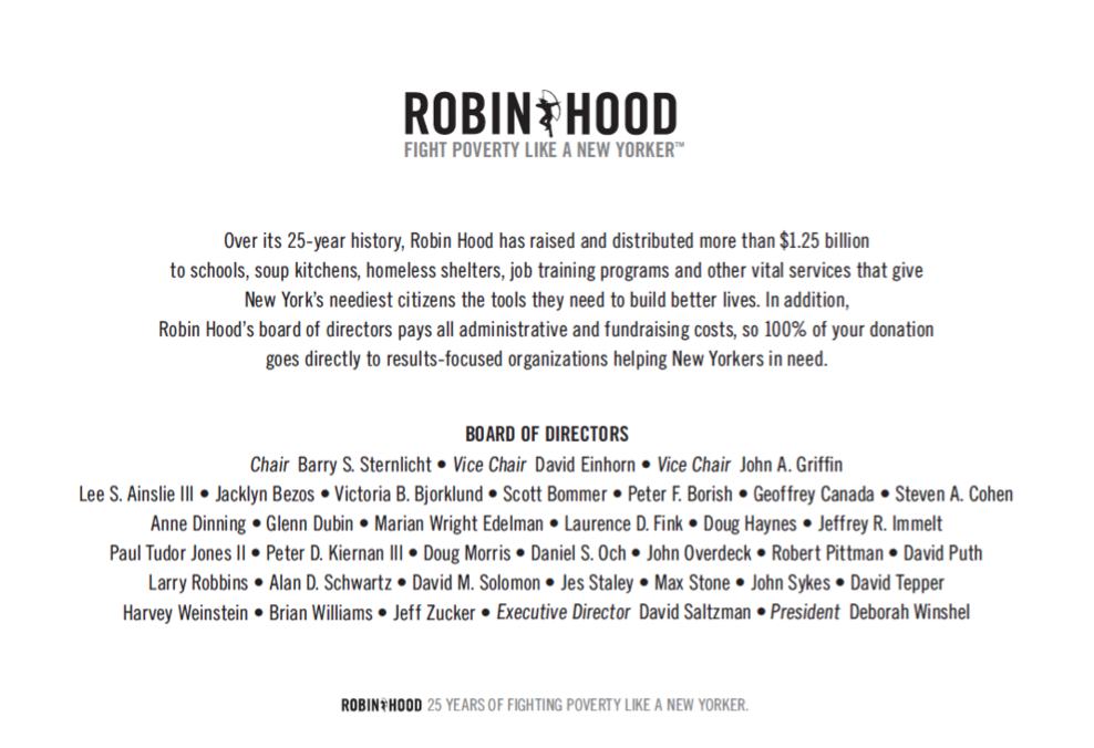 robin hood foundation
