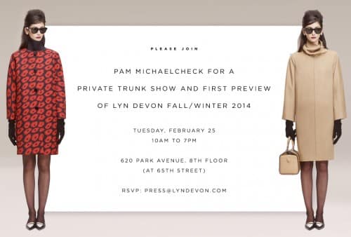 First Preview of LYN DEVON Fall 2014