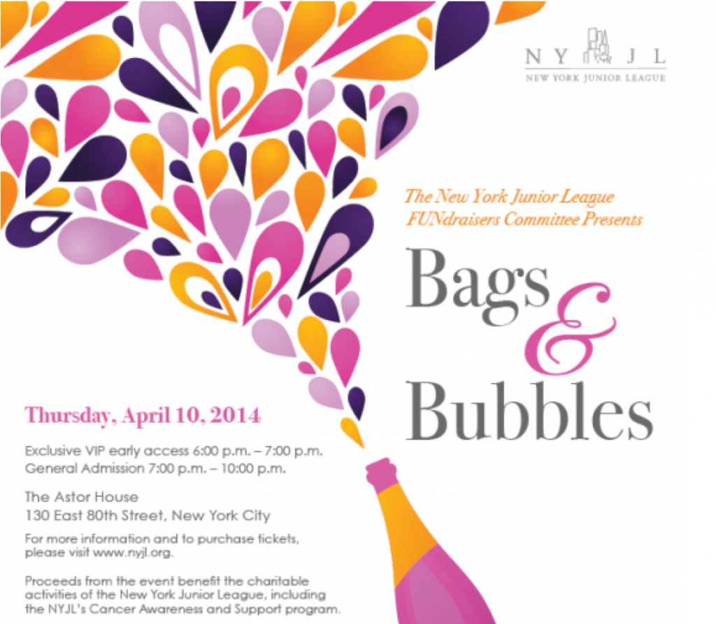 junior league bags and bubbles 