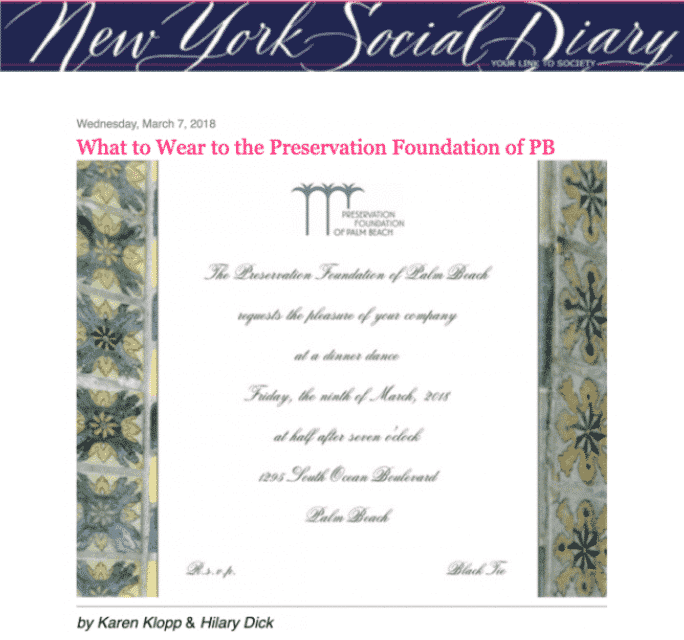 NYSD Preservation Foundation Palm Beach