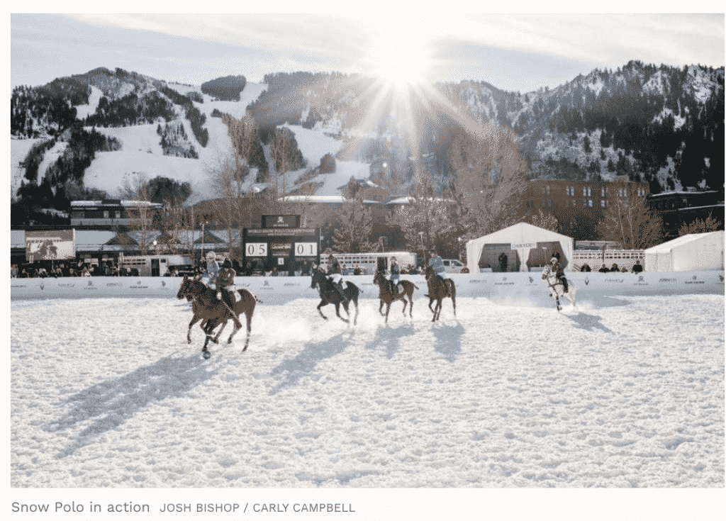 Forbes Magazine Apsen  Snow Polo